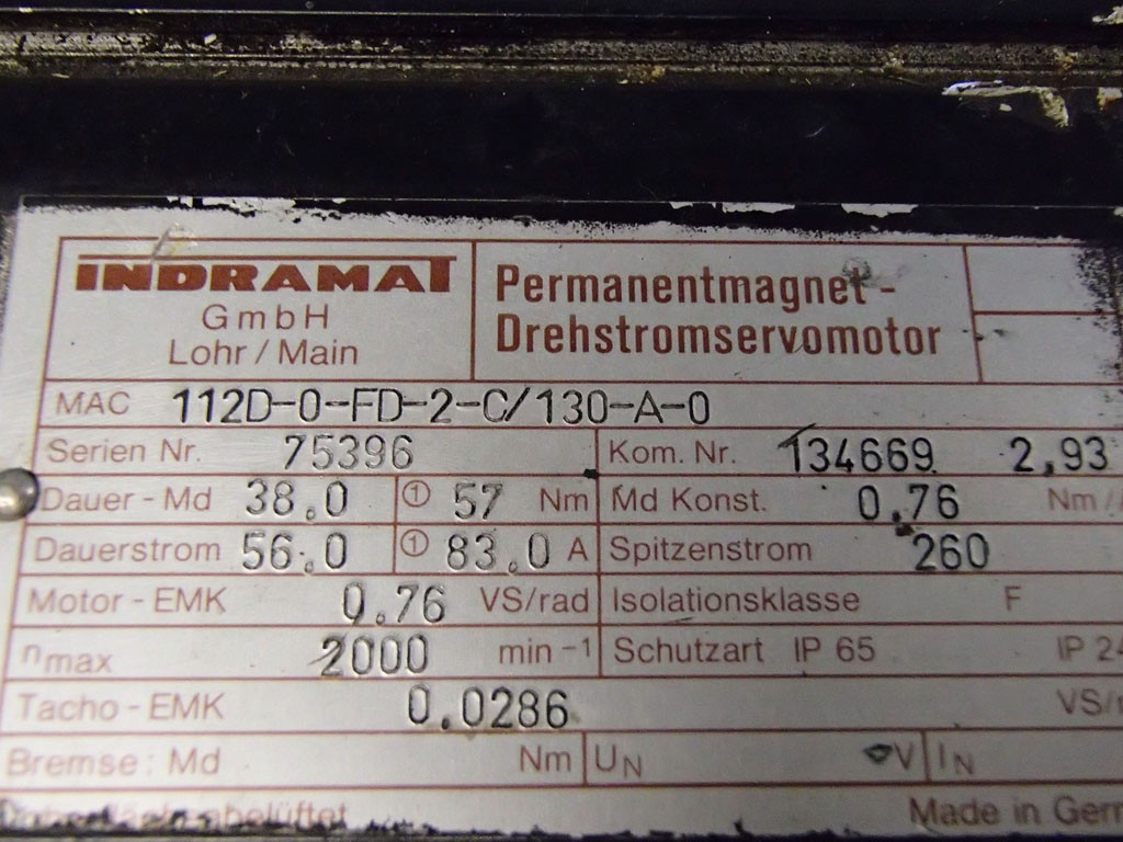 INDRAMAT MAC112D-0-FD-2-C/130-A-0