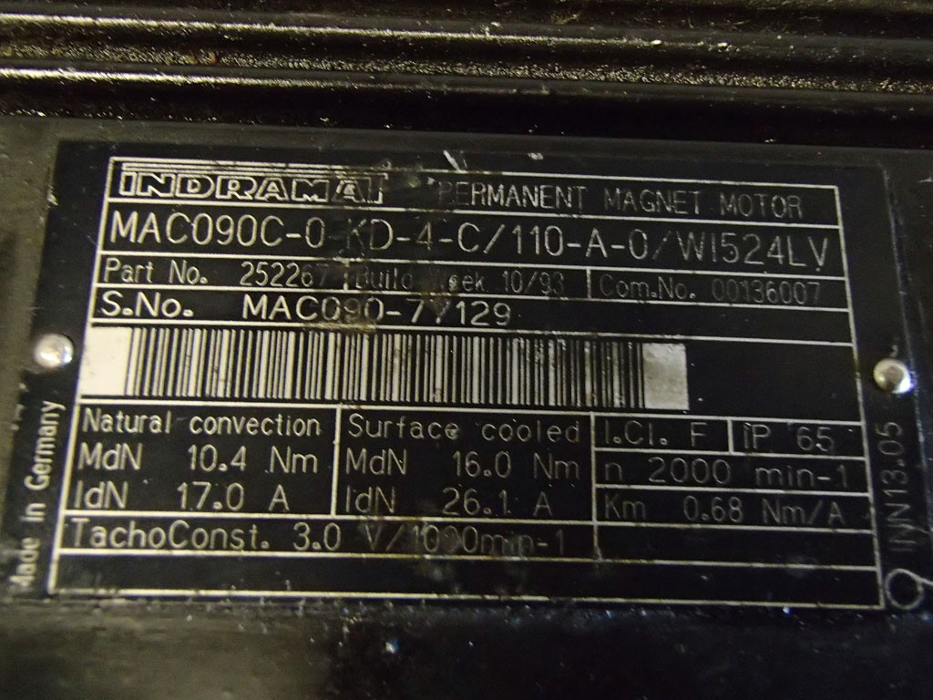 INDRAMAT MAC090C-0-KD-4-C/110-A-0/WI524LV