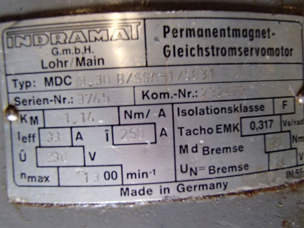 INDRAMAT MDC9-30-B/SSA-1/S031