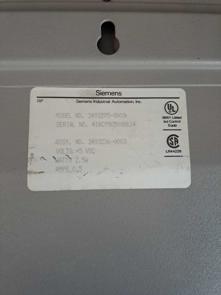 SIEMENS 2493295-0003