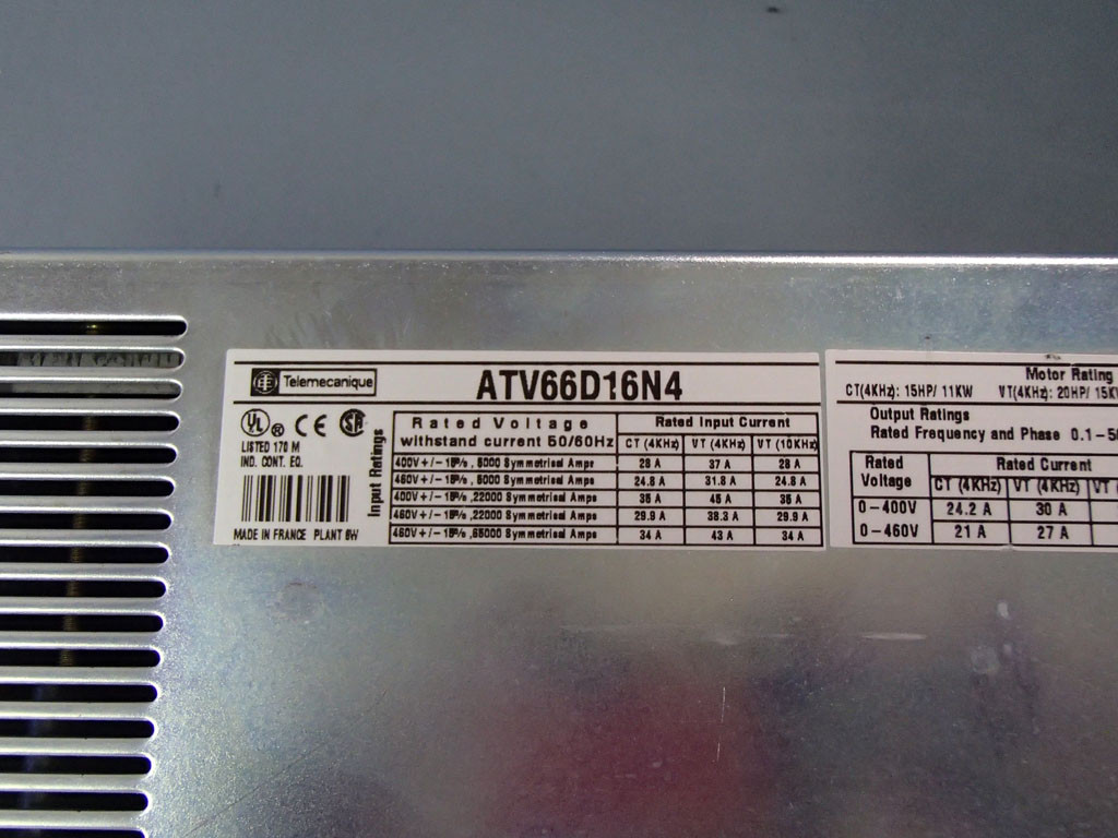 TÉLÉMÉCANIQUE  ATV66D16N4