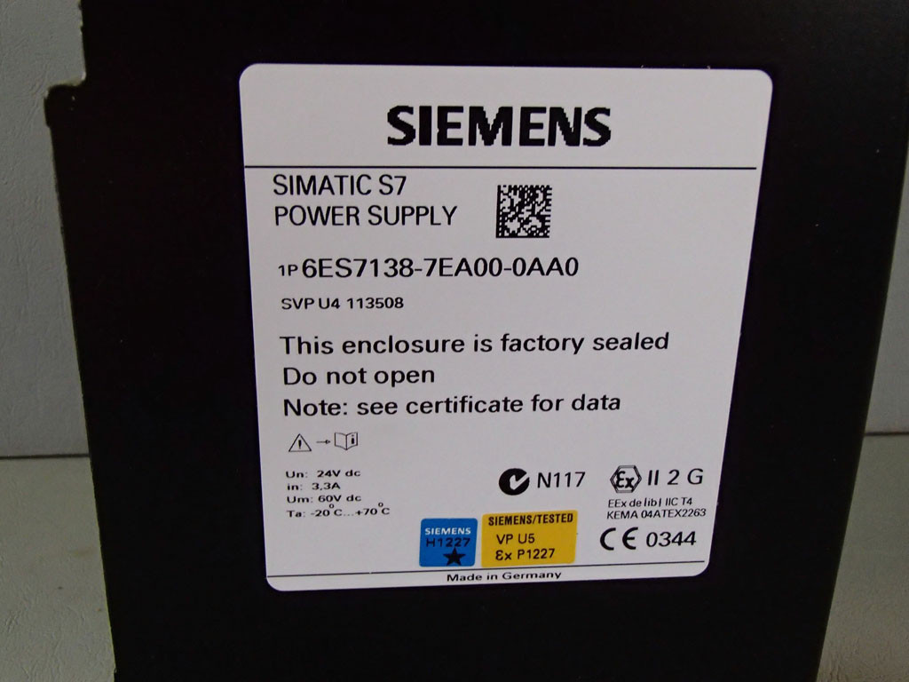 SIEMENS 6ES7138-7EA00-0AA0