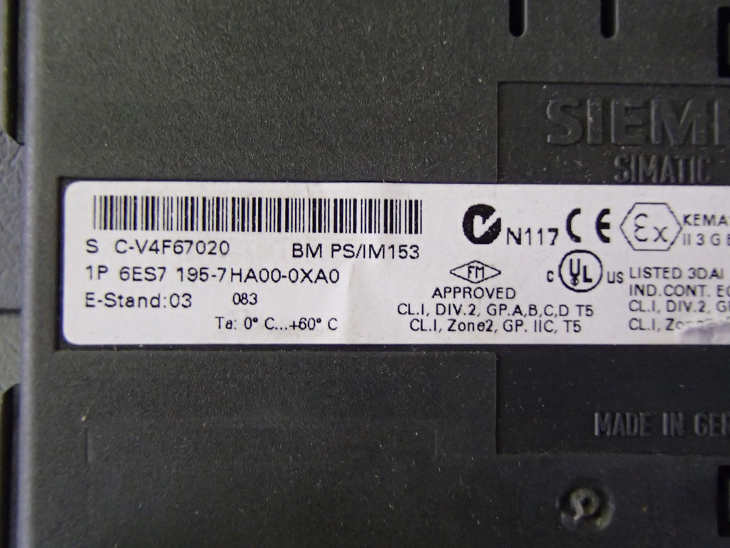 SIEMENS 6ES7195-7HA00-0XA0