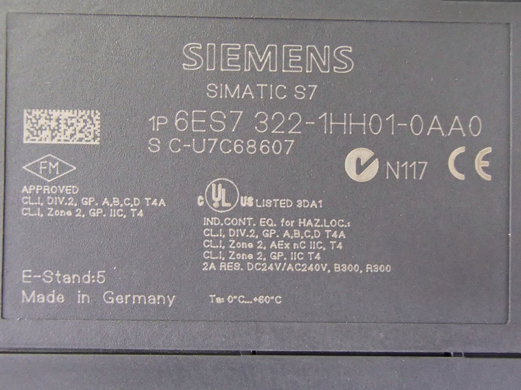 SIEMENS 6ES7322-1HH01-0AA0