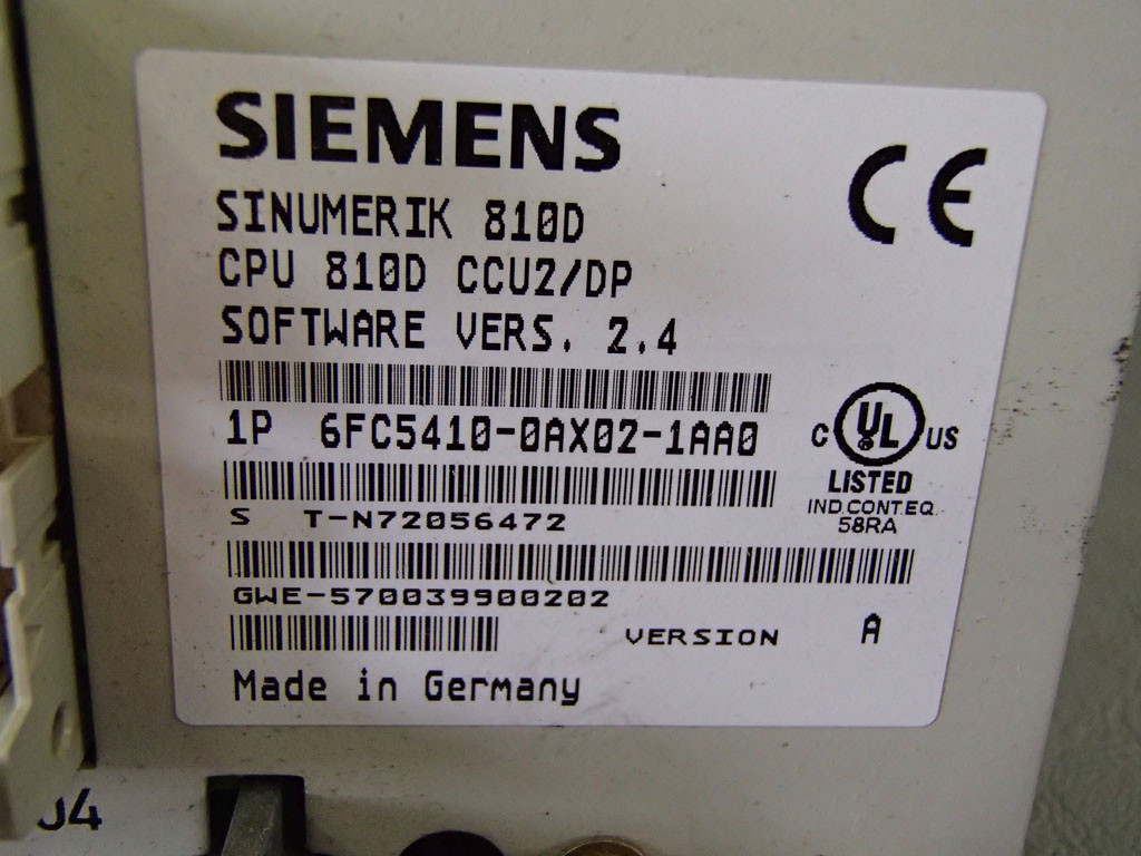 SIEMENS 6FC5410-0AX02-1AA0