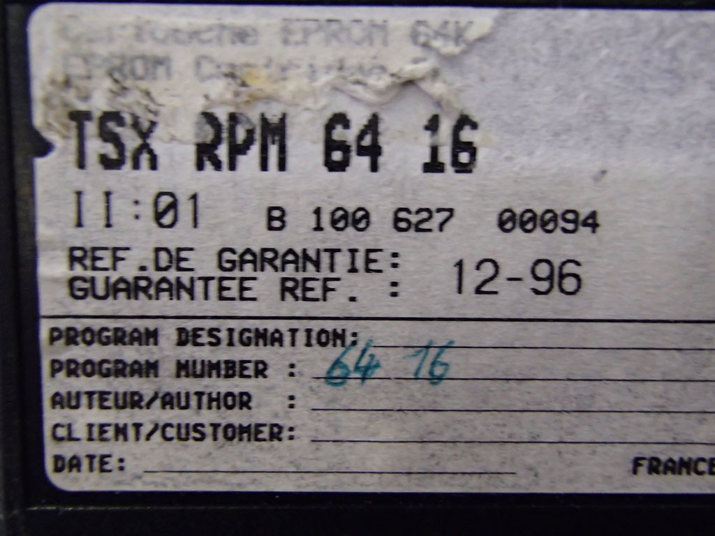 TÉLÉMÉCANIQUE  TSXRPM6416