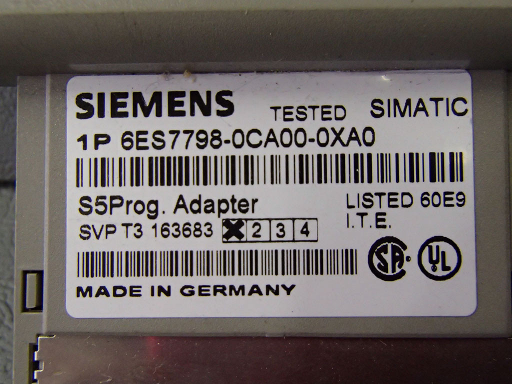 SIEMENS 6ES7798-0CA00-0XA0