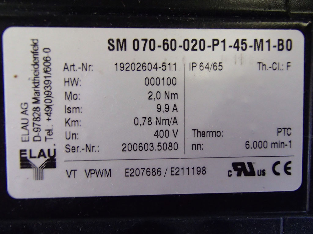 ELAU SM070-60-020-P1-45-M1-B0