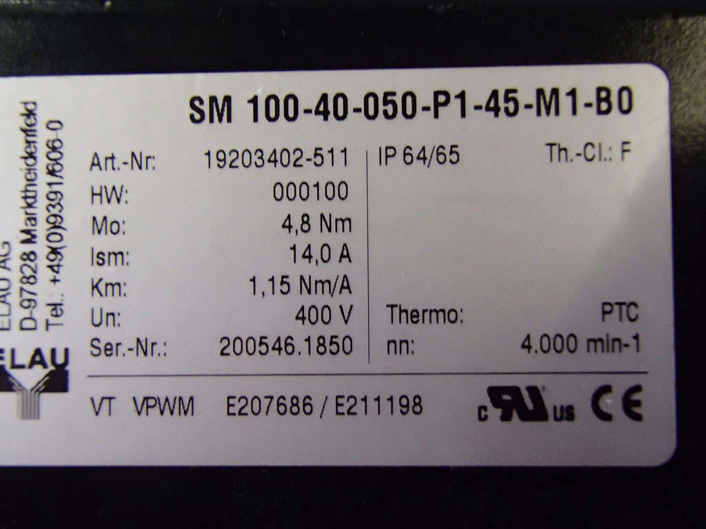 ELAU SM100-40-050-P1-45-M1-B0