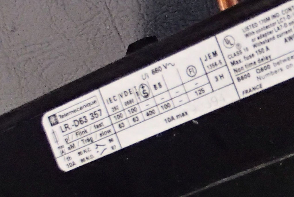 TÉLÉMÉCANIQUE  LR1D63357