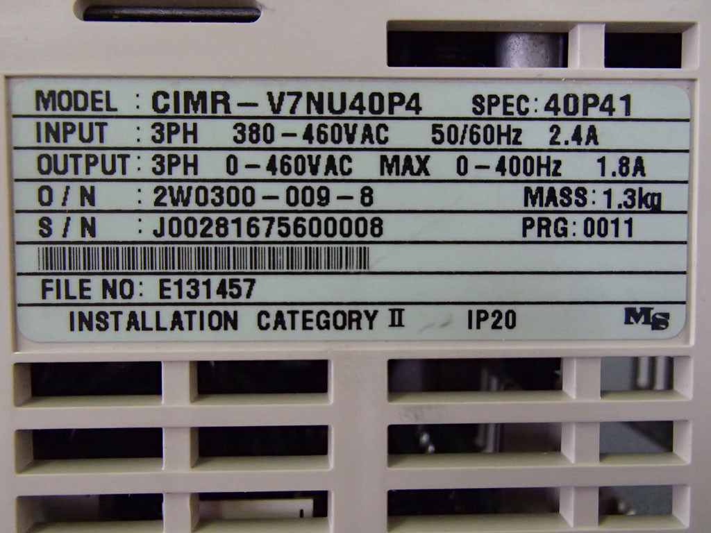 YASKAWA CIMR-V7NU40P4
