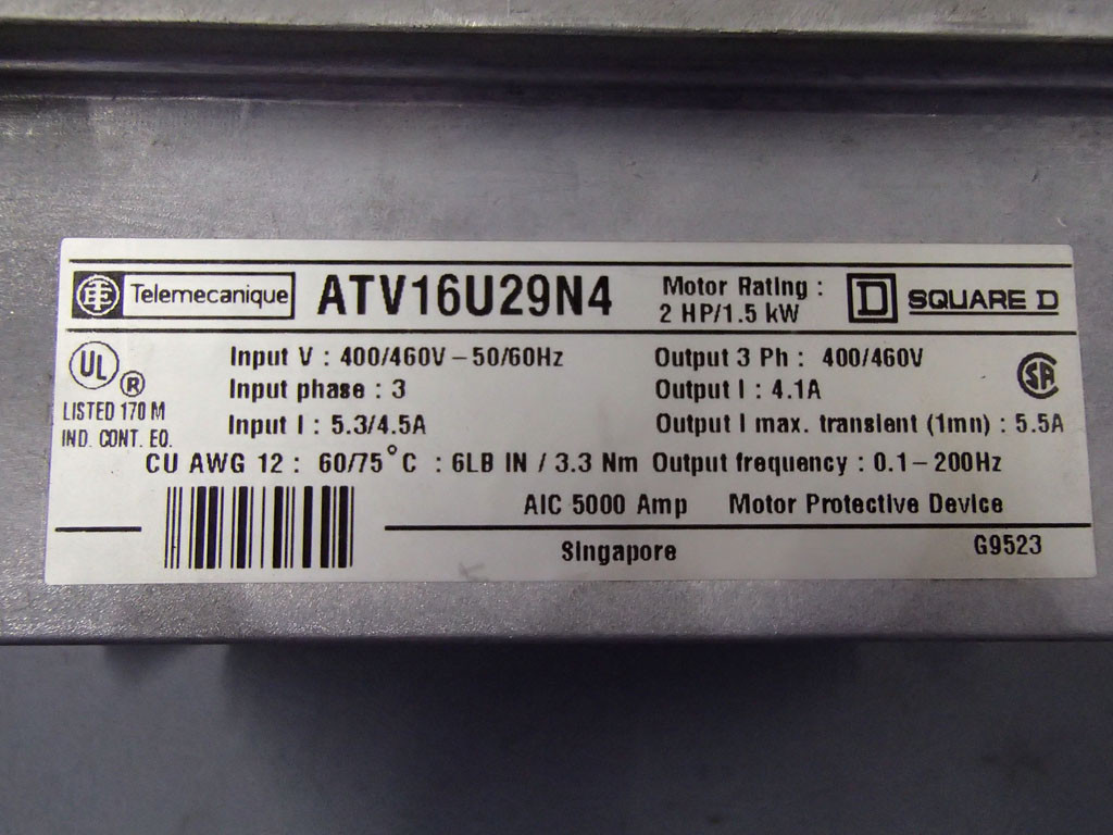 TÉLÉMÉCANIQUE  ATV16U29N4