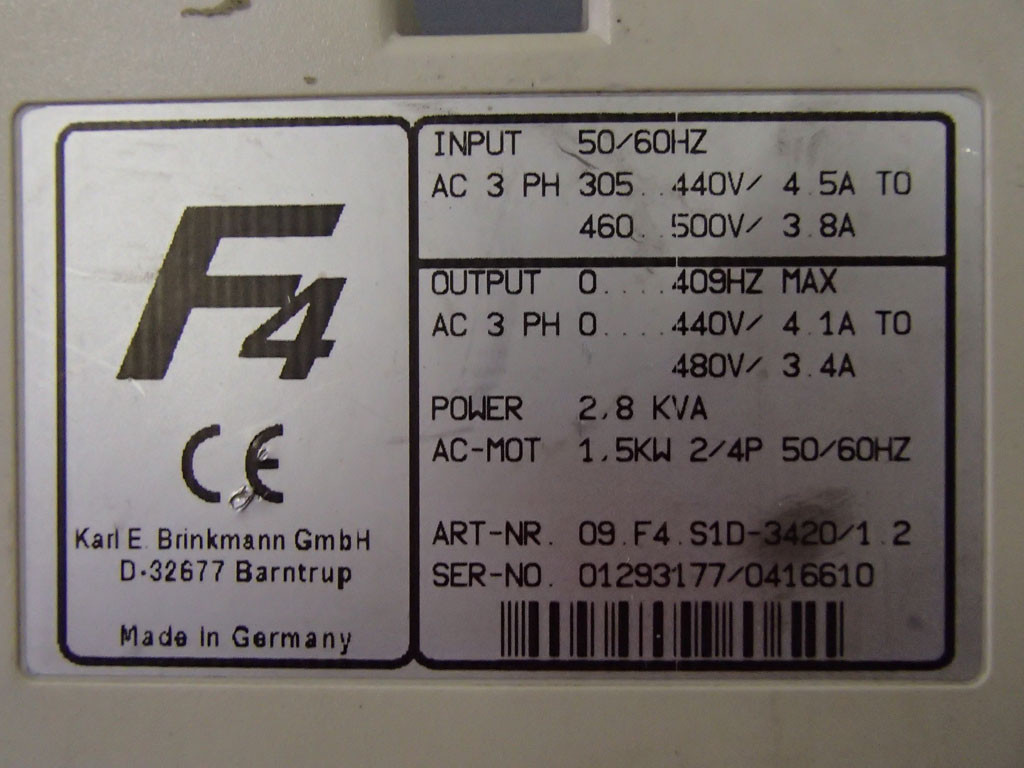 KEB 09F4S1D-3420/1.2