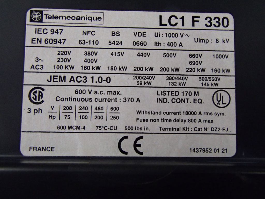 TÉLÉMÉCANIQUE  LC1F330