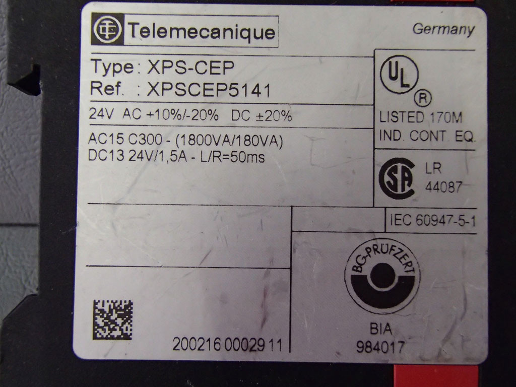 TÉLÉMÉCANIQUE  XPS-CEP5141