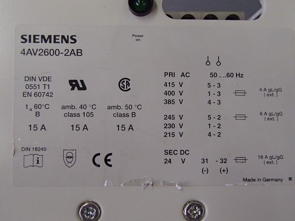 SIEMENS 4AV2600-2AB