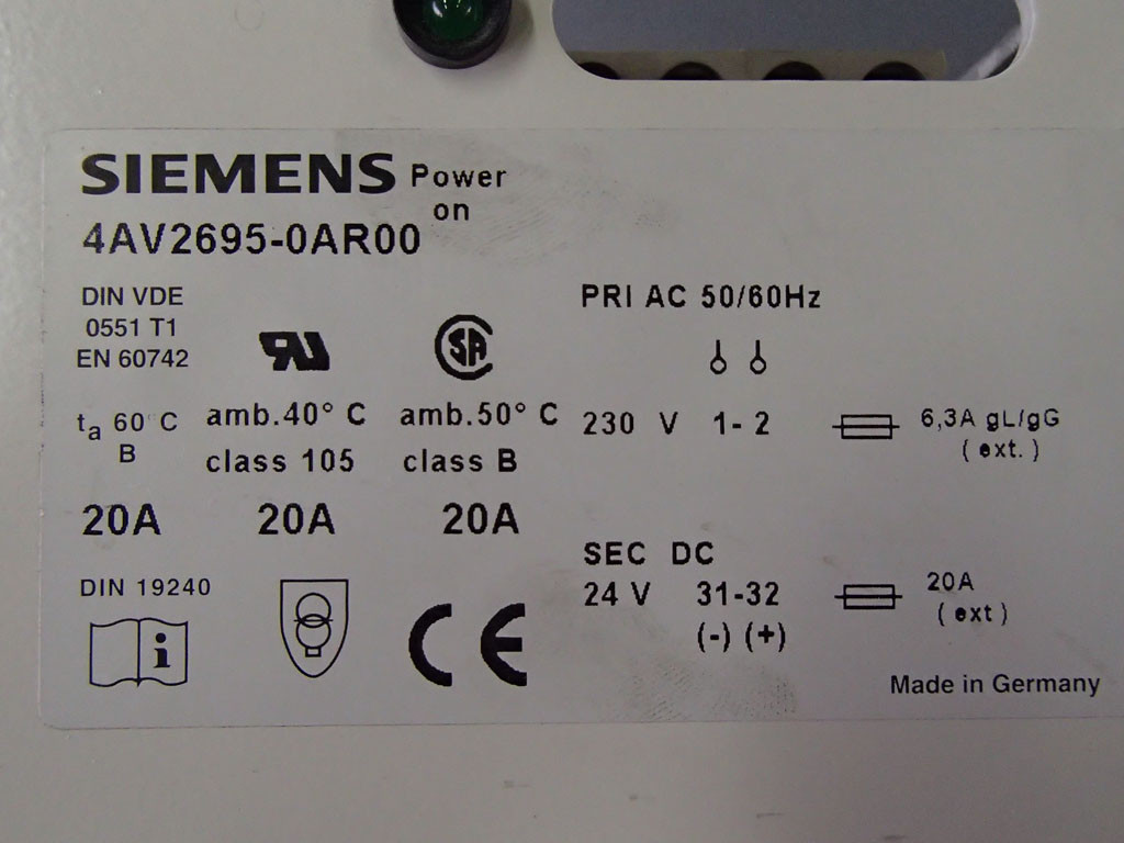 SIEMENS 4AV2695-0AR00
