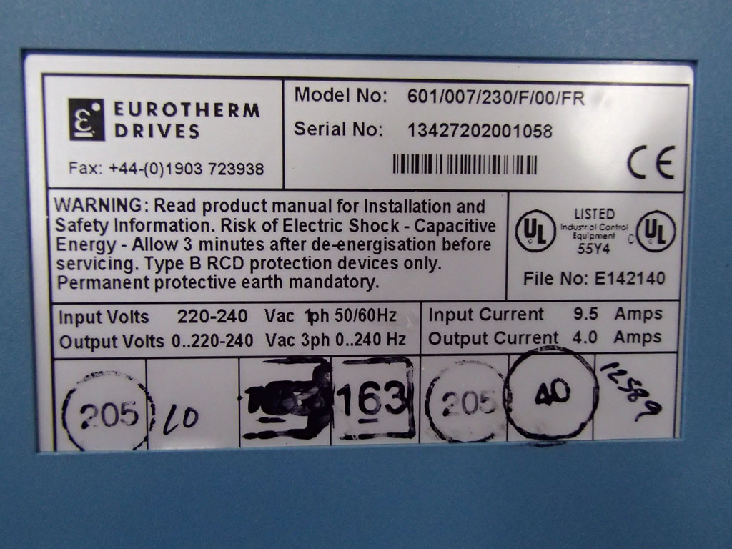 EUROTHERM 601/007/230/F/00/FR