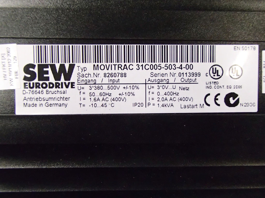 SEW-EURODRIVE 31C005-503-4-00