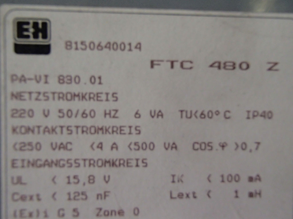 ENDRESS+HAUSER FTC480Z