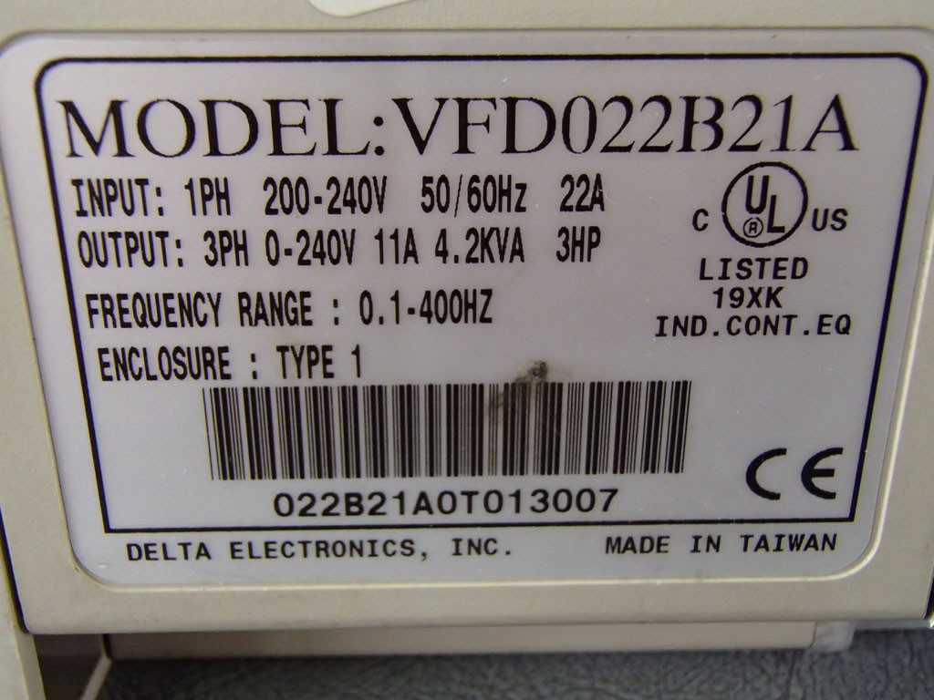 DELTA VFD022B21A