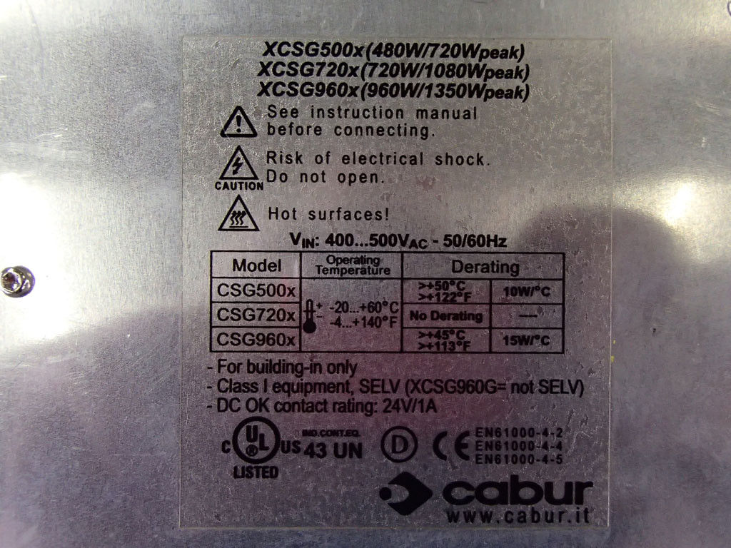 CABUR XCSG500C
