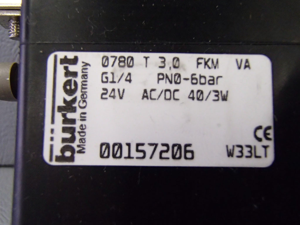 BURKERT 0780T3.0FKMVA