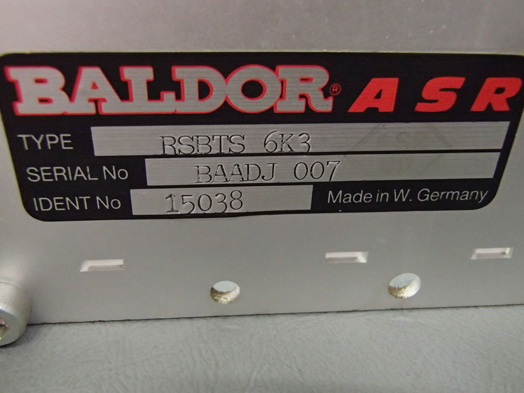 BALDOR RSBTS6K3