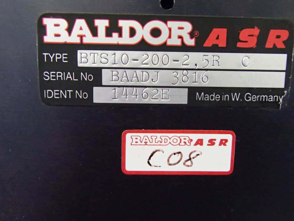 BALDOR BTS10-200-2.5RC