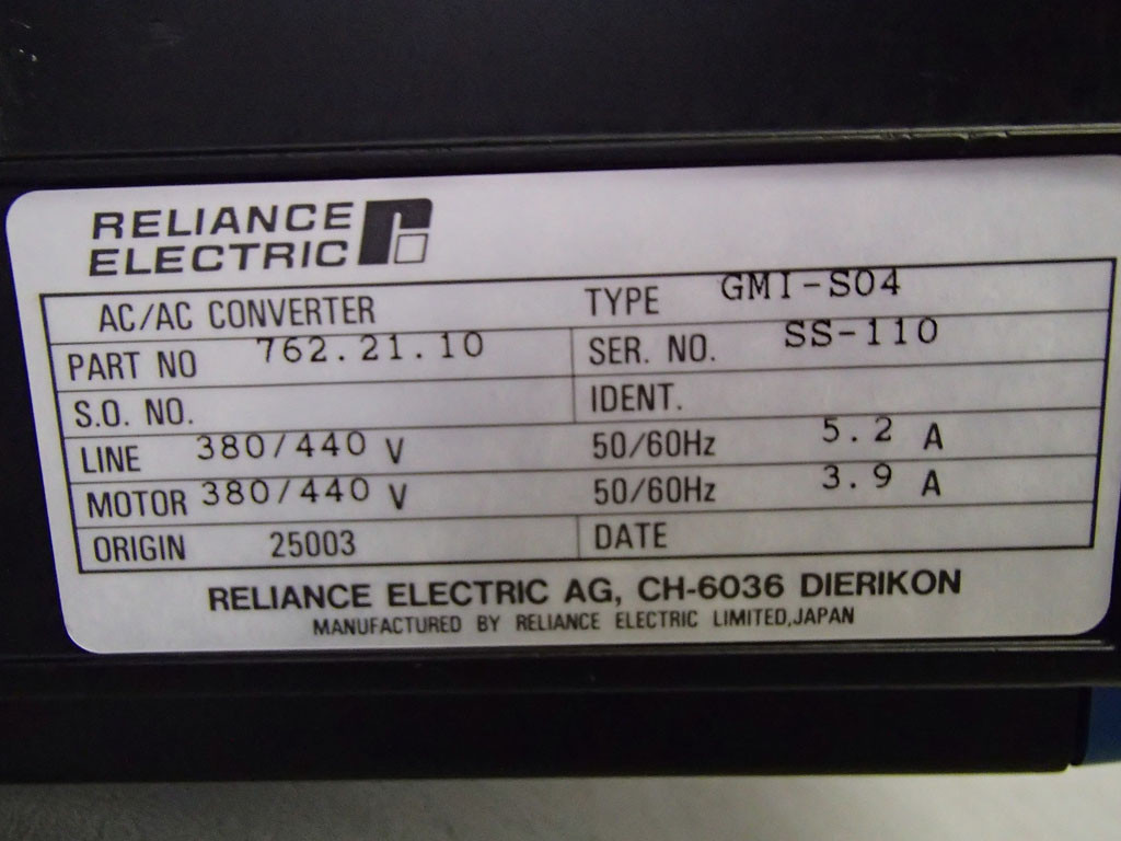 RELIANCE ELECTRIC 762.21.10