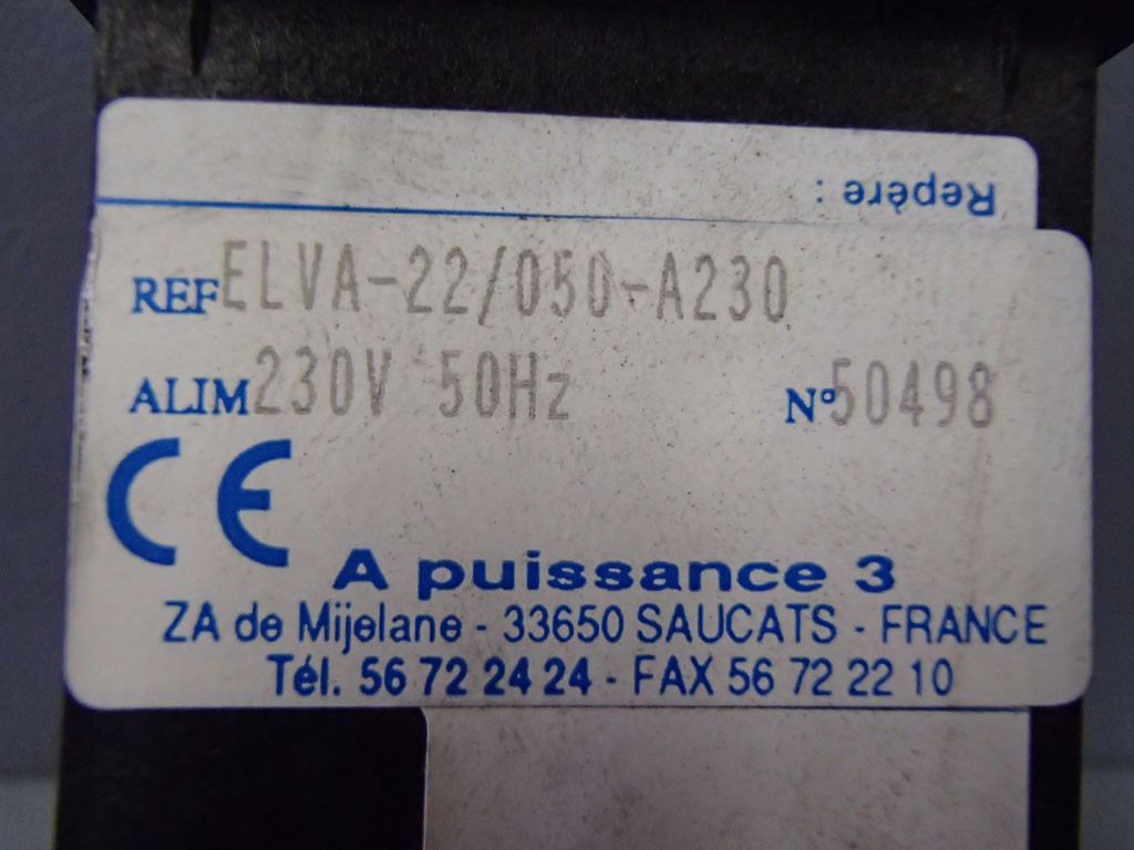 A PUISSANCE 3 ELVA-22/050-A230