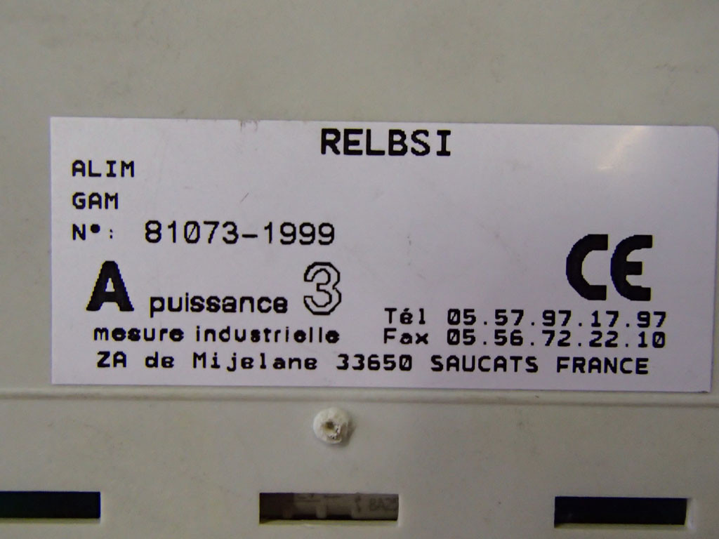 A PUISSANCE 3 RELBSI