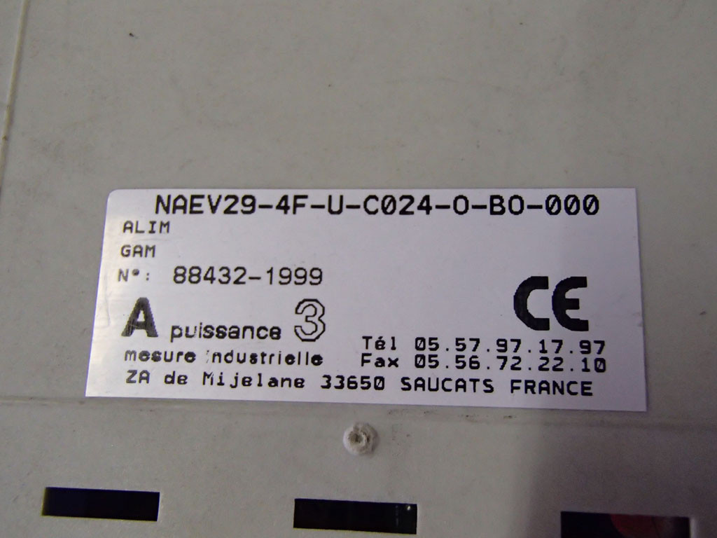 A PUISSANCE 3 NAEV29-4F-U-C024-O-BO-000