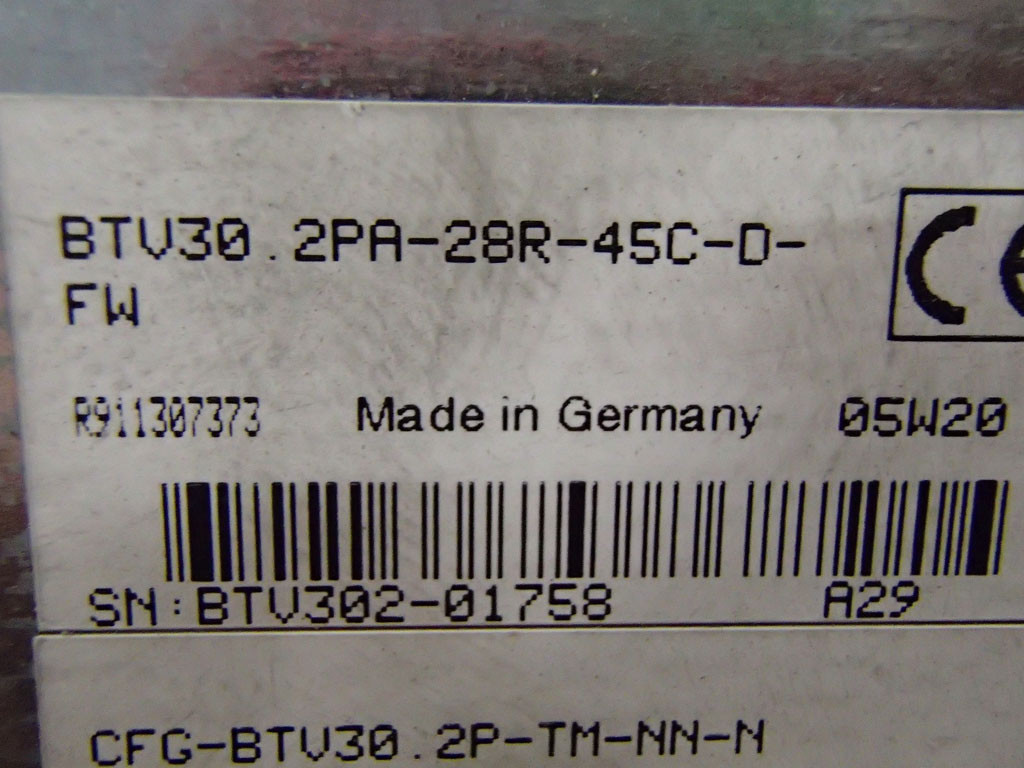 INDRAMAT BTV30.2PA-28R-45C-D-FW