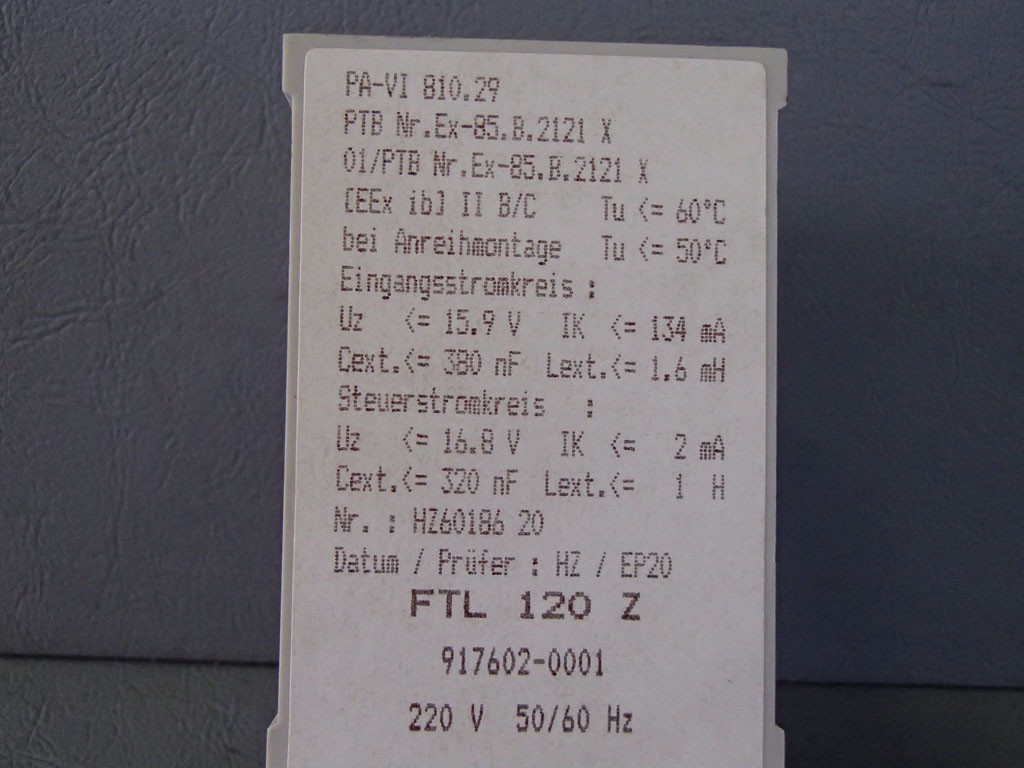 ENDRESS+HAUSER FTL120Z