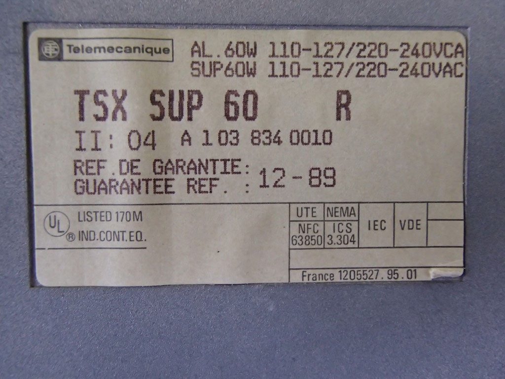 TÉLÉMÉCANIQUE  TSXSUP60