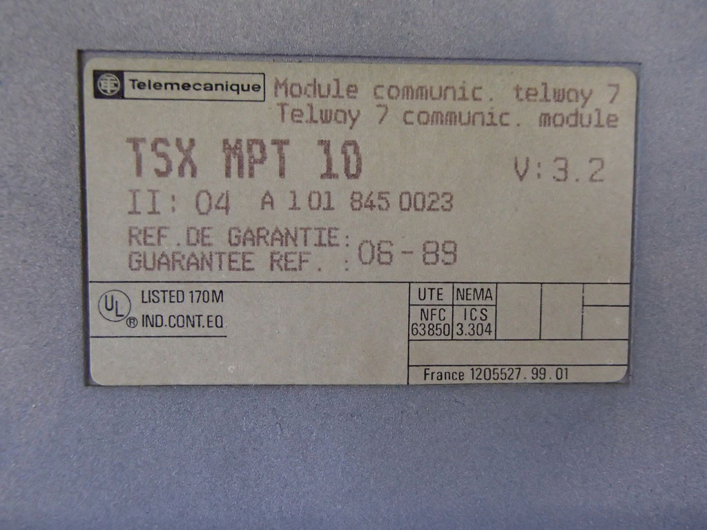 TÉLÉMÉCANIQUE  TSXMPT10