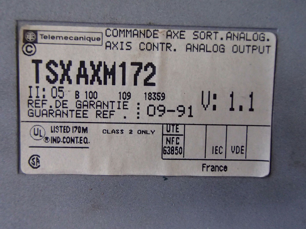 TÉLÉMÉCANIQUE  TSXAXM172
