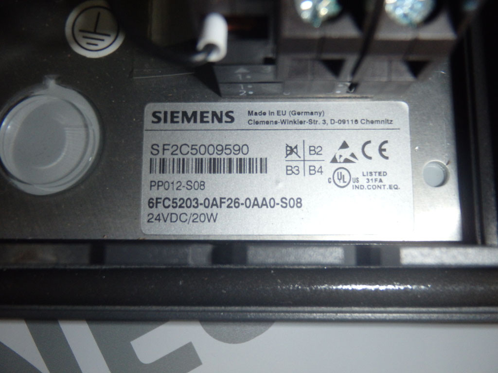 SIEMENS 6FC5203-0AF26-0AA0-S08
