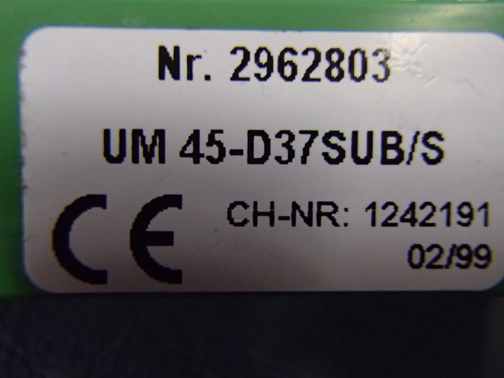 PHOENIX CONTACT UM45-D37SUB/S
