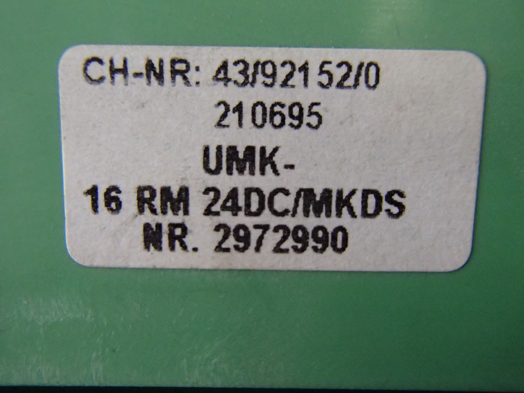PHOENIX CONTACT UMK-16RM24DC/MKDS