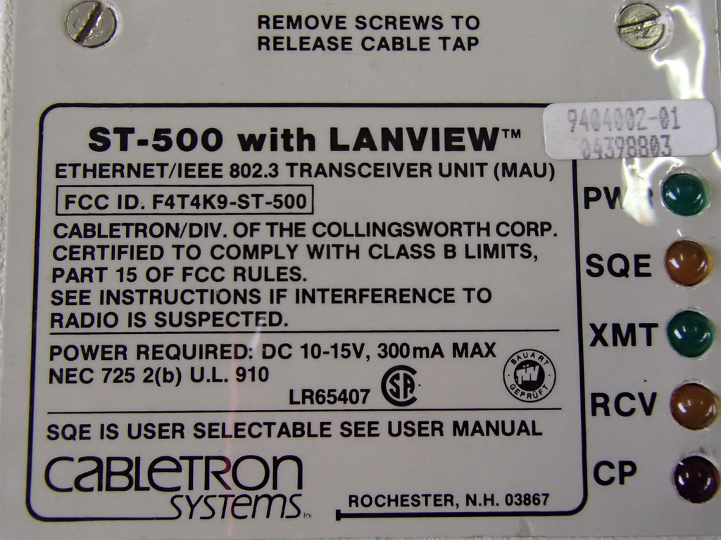 CABLETRON SYSTEMS ST-500