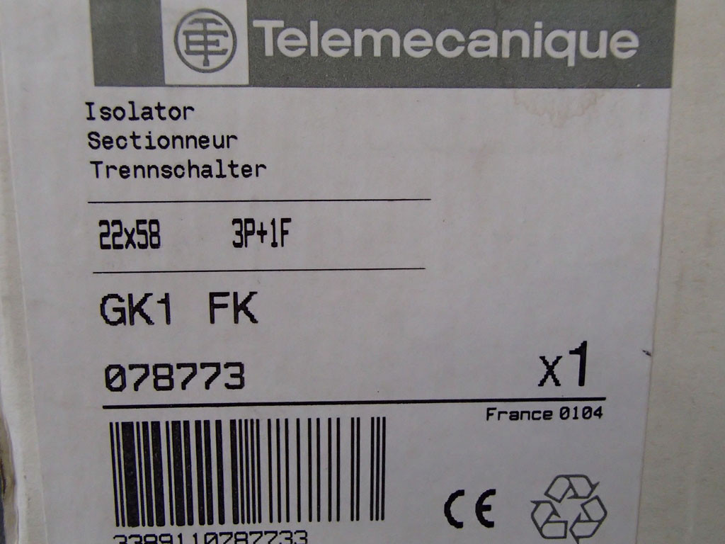 TÉLÉMÉCANIQUE  GK1FK