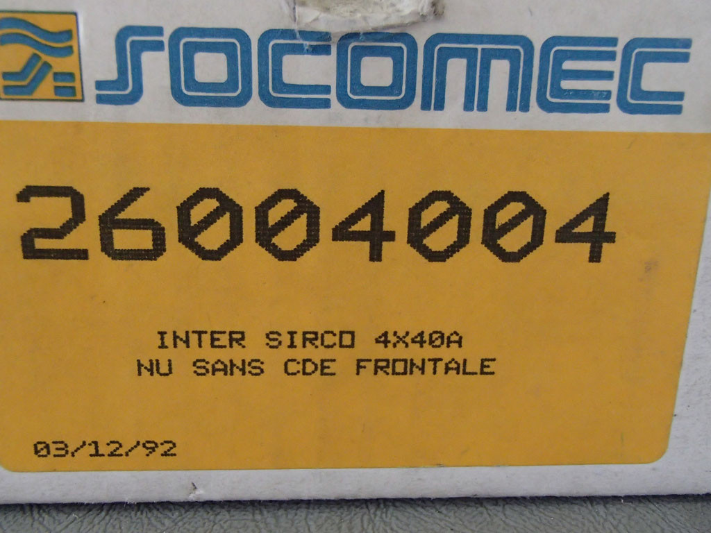 SOCOMEC 26004004