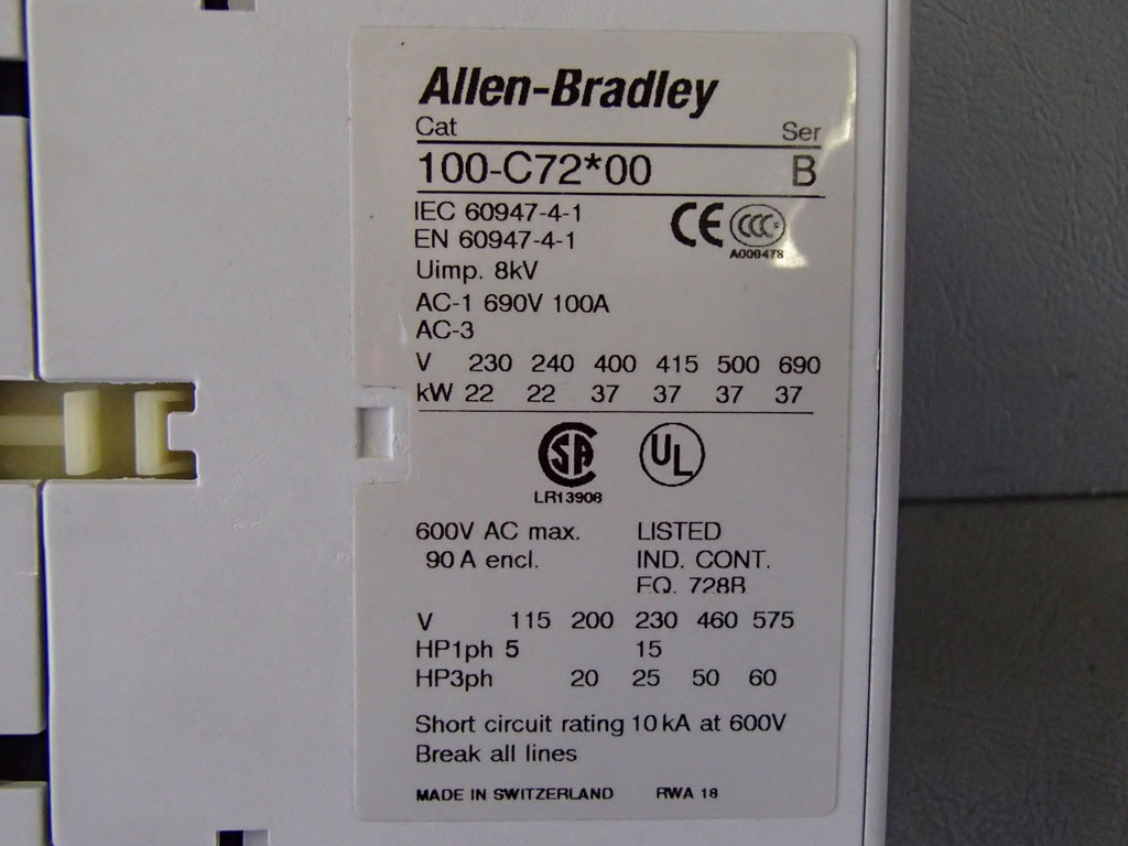 ALLEN-BRADLEY 100-C7200B