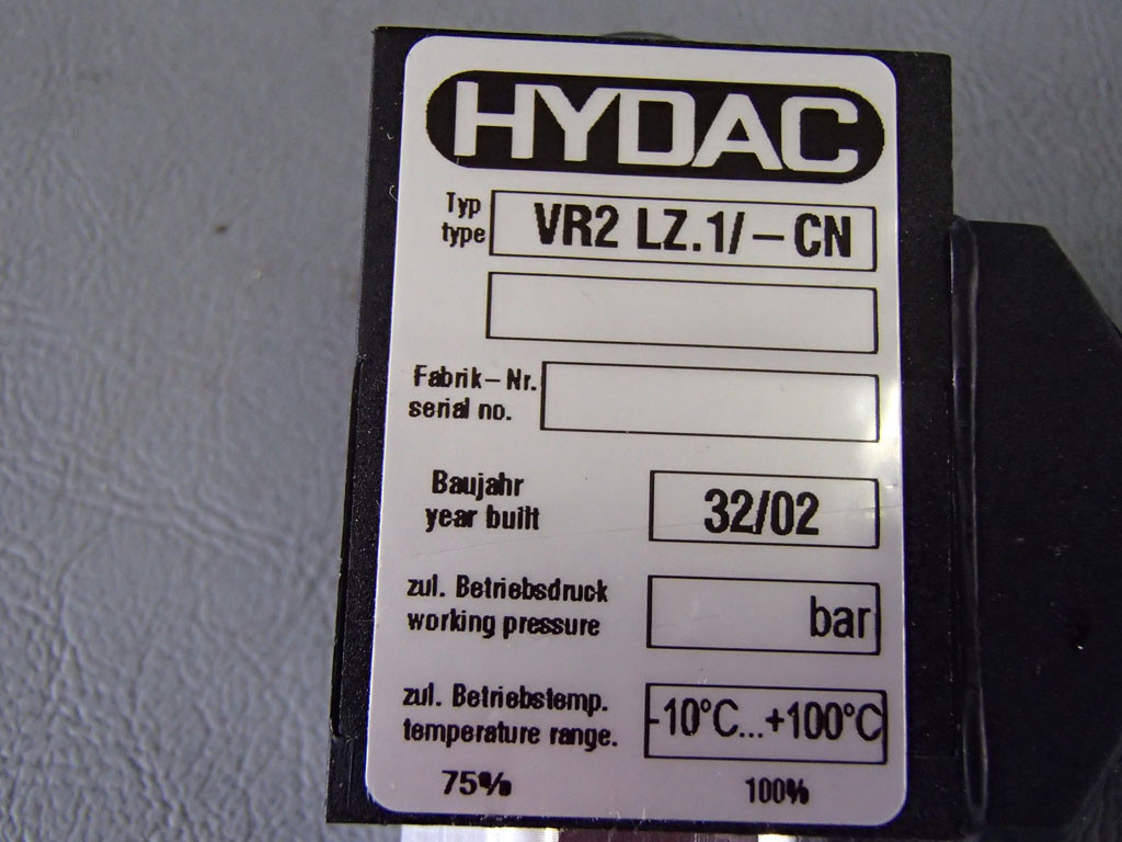 HYDAC VR2LZ.1/-CN