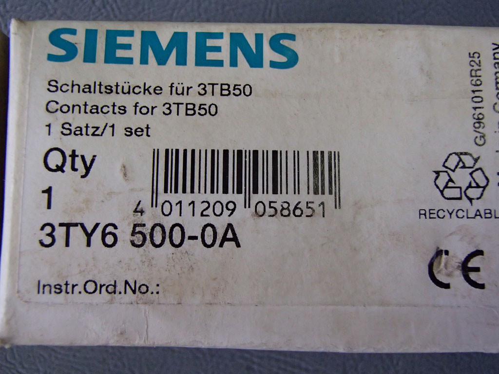 SIEMENS 3TY6500-0A
