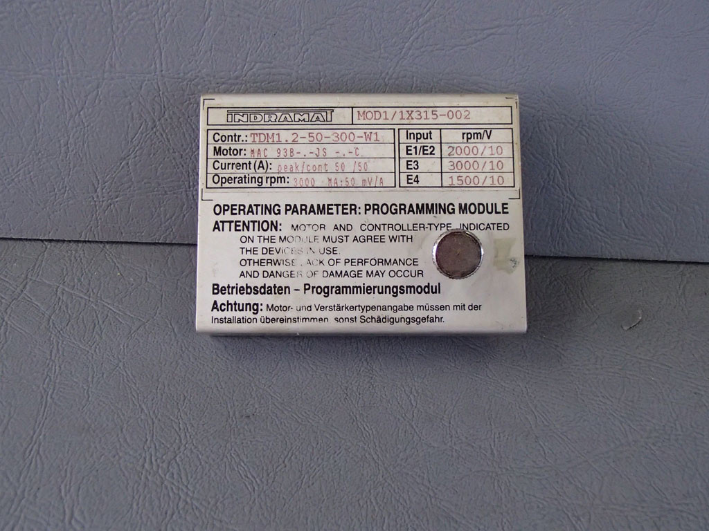 INDRAMAT MOD1/1X315-002