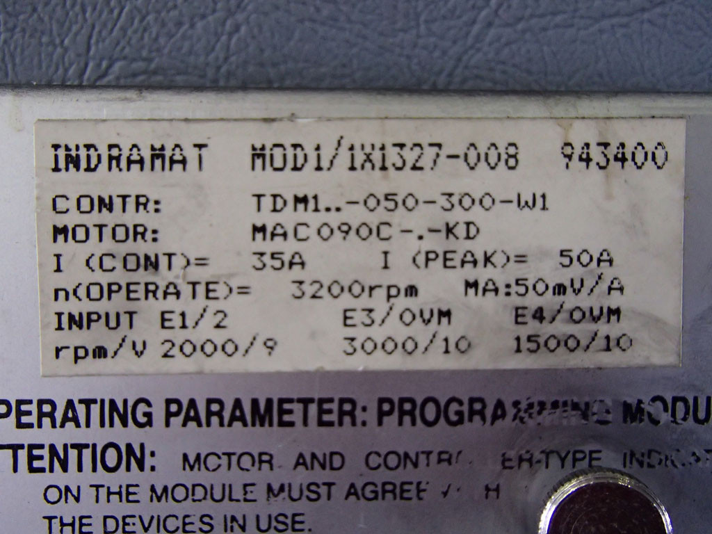 INDRAMAT MOD1/1X1327-008