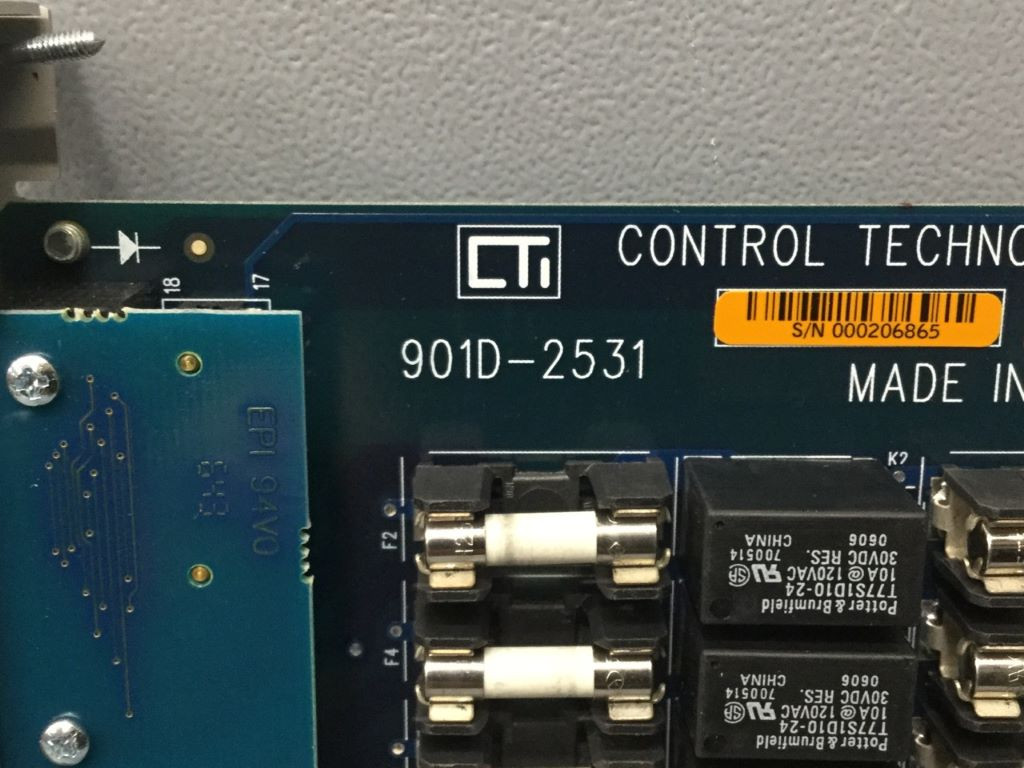 CONTROL TECHNOLOGY INC 901D-2531